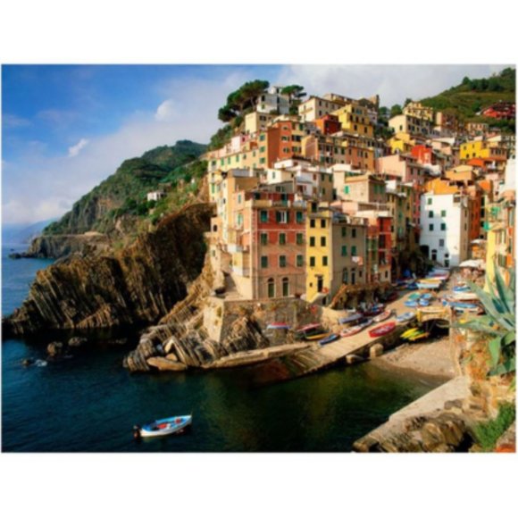 "Riomaggiore" Italy Photography Print Giclée Large Canvas, Signed & Numbered - Picture 1 of 10